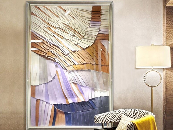 現(xiàn)代條紋浮雕裝飾畫 現(xiàn)代條紋浮雕裝飾畫